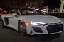 The 2022 Audi R8 Performance Spyder RWD Can Get Noisy at Night, Hear It in 3D