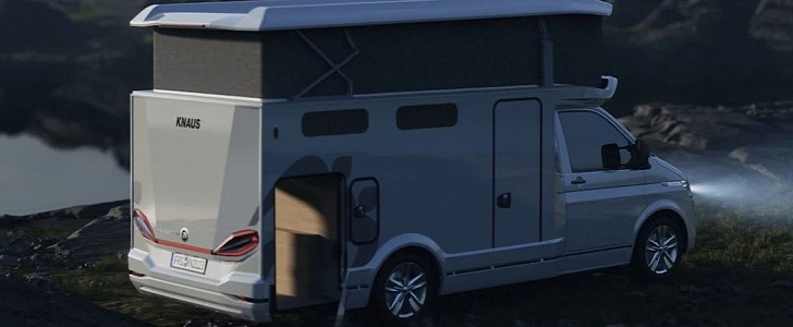 The 2023 Knaus Tabbert Tourer CUV Is an RV With Pop-Up Roof and Expanding Bathroom