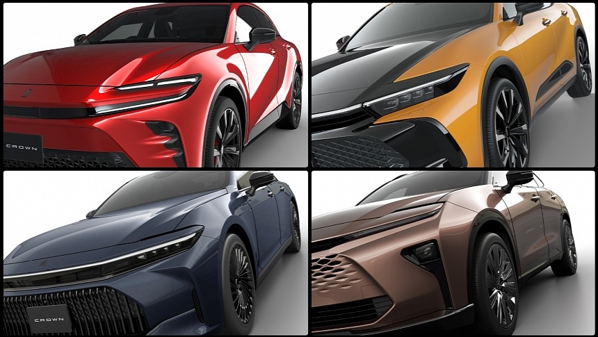 New Toyota Crown body styles