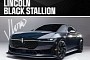 The 2024 Lincoln Black Stallion Comes From a CGI Universe as a Dark Horse Sibling