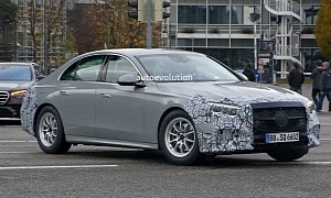 All-New 2024 Mercedes-Benz E-Class Prototype Drops Almost All Camouflage