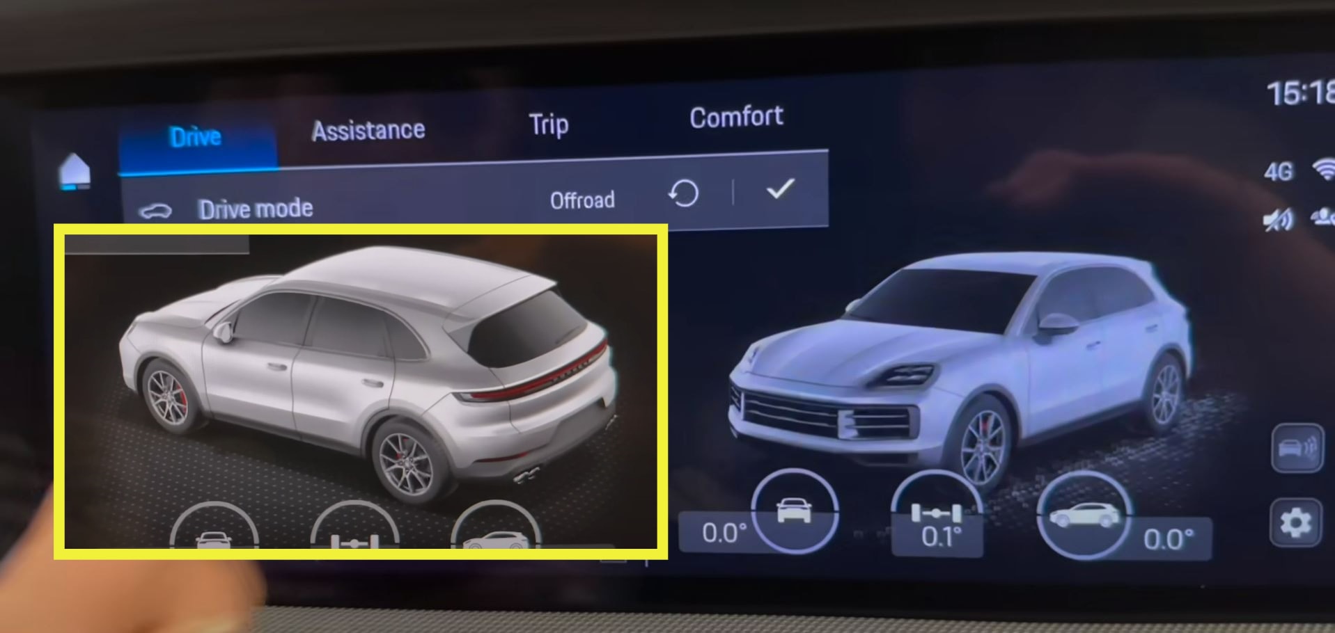 For Porsche Cayenne 2024 Car interior Accessories film transparent