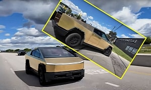 The 24-Karat Gold-Plated Tesla Cybertruck Is Real, It's a World-First