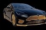 The 24K Gold-Plated Tesla Model S Plaid Is the Ultimate Flex, but Still Dumb
