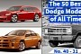 The 50 Best Dodge Models of All Time (No. 40 – 31)