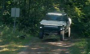 The 9,000-Pound GMC Hummer EV Can Jump and We Have the Proof
