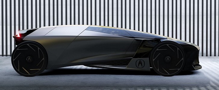 The Acura Allure concept is a supercar that turns into a luxury lounge on wheels