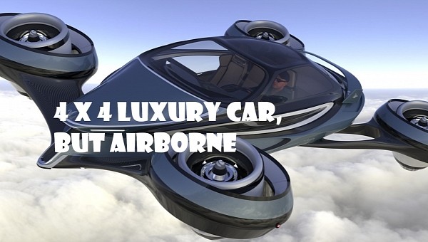 The AirCar flying car concept brings carbon fiber monocoque and four self-adjusting Rolls-Royce jet engines