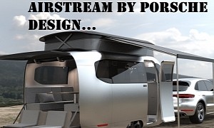 The Airstream Porsche Travel Trailer Is the First Garageable Airstream, Perfect for an EV