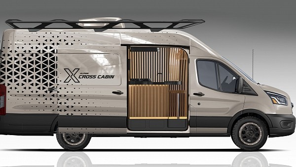 The Cross Cabin concept is a new type of vehicle for the digital nomad of today