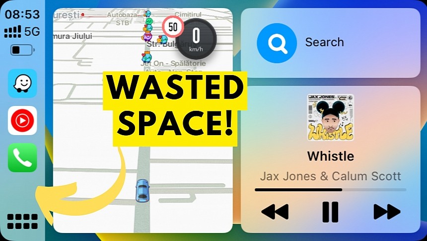 Apple must fix the wasted space issue on CarPlay