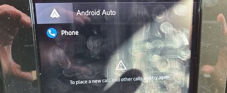 Phone app error on Android Auto