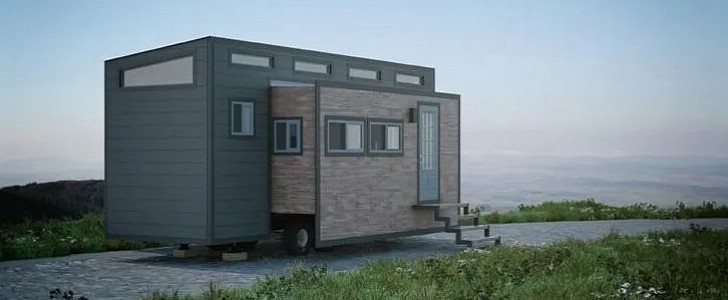 The Aurora concept, which brought the slide-outs from RVs to the tiny house movement, adding plenty more space in the same footprint 