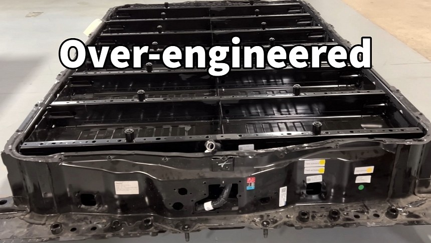The housing of the GMC Hummer EV battery pack 