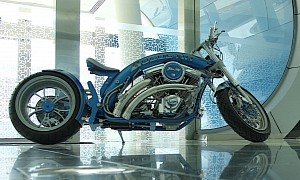 The Bavarian Blue Sky Was Captured in This Here Custom Motorcycle