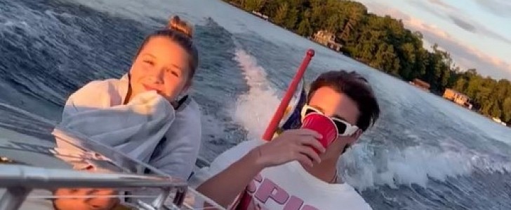Harper and Cruz on Yacht