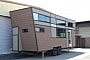 The Big Dam Tiny Home Stuns With a Reverse Trapezoid Shape and Excellent Woodworking