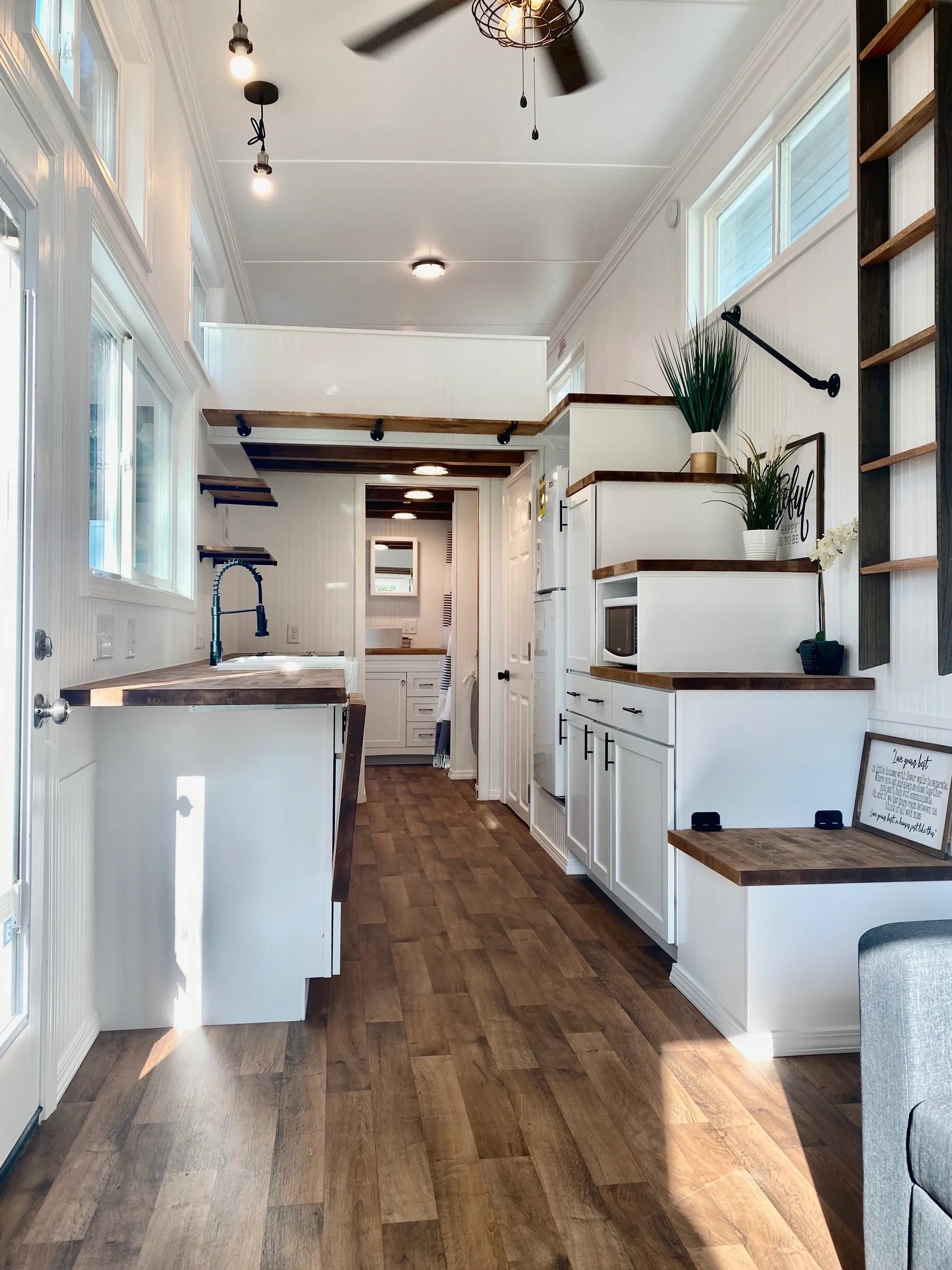 The Big Easy Is A Spacious Tiny House With Downstairs Bedroom And Two