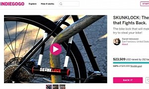 The Bike Lock That Fights Back With Stench Just Got Funding On Indiegogo