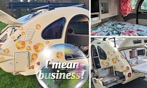 The Bubble Caravan Is a Terribly Cute Teardrop With the Most Surprising Galley
