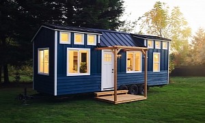 The Cadence Is a Charming Tiny House With a Front Porch and a Cozy Modern Interior