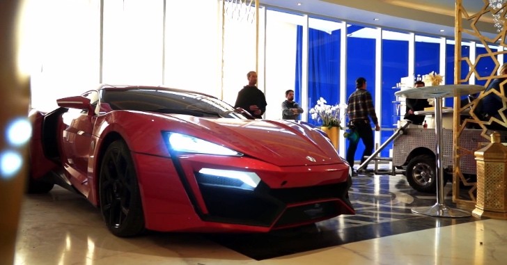 Lykan HyperSport on the set of Furious 7