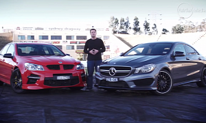 The CLA 45 AMG vs HSV GTS at The Drag Strip Was Done by Drive