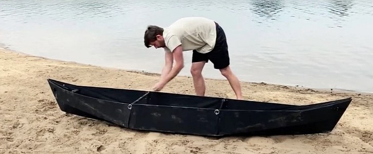The CLR Kayak takes under 2 minutes to assemble, is incredibly light to carry