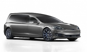 The Coleman Milne BINZ.E Hearse Is the Tesla Model S to Carry You Into Eternity
