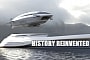 The Colossea Proposes a Megayacht that Doubles as a Floating Dock for an Airship