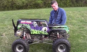 The Coolest 1/4 Scale Monster Truck Ever, Complete with Killer V8