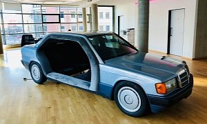 Coolest Non-Running 1991 Mercedes-Benz 190 Doubles as Office Space