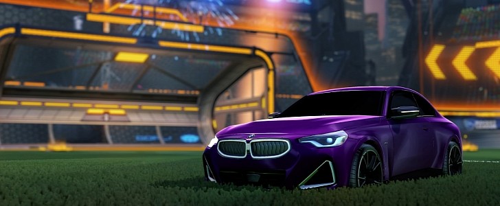 The Crazy Plum BMW M240i Joins Rocket League for a Limited Time