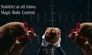 The Day Mercedes-Benz Used Chickens to Demonstrate Magic Body Control Was Epic