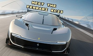 The Dazzling Ferrari KC23 Is a 488 GT3 Evo-Based Monolithic One-Off Sculpture