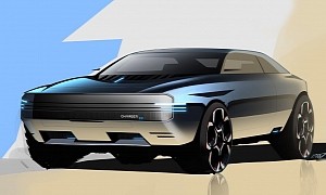 The Dodge E-Muscle Car Gets Previewed in Speculative Rendering of a Charger EV