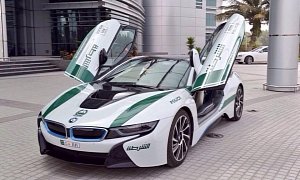 The Dubai Police Force Adds a BMW i8 to Its Impressive Fleet of Supercars