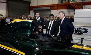 The Duke of York Visited Lotus F1's Norfolk HQ