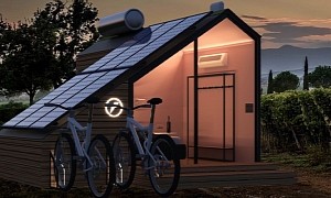 The E-Glamp Tiny House Concept Is Modular, Sustainable, and Comes With e-Bikes