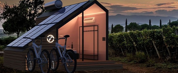The E-Glamp is a self-sufficient tiny home designed for rural tourism 