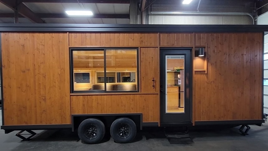 The eBoho XL tiny house wants to be the perfect, all-electric getaway for an adventurous couple