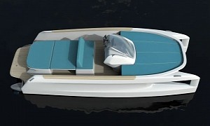 The Enea Concept Is an e-Catamaran With Holes in the Hulls for Better Maneuverability