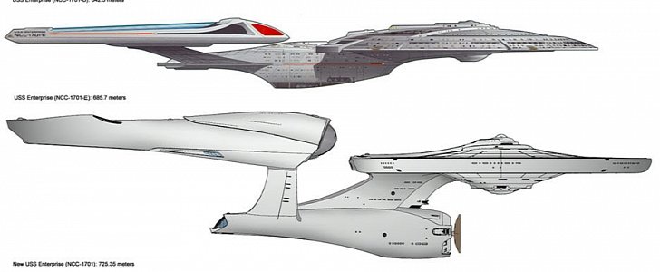 USS Enterprise ships, photo comparison