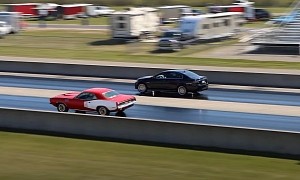 The Fastest Pontiac Ever Built Drag Races 1971 Plymouth Cuda, Instantly Regrets It
