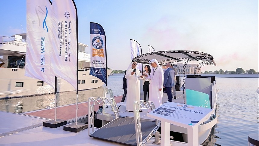 Al Seer Marine and Abu Dhabi Maritime unveiled the world's largest 3D-printed boat