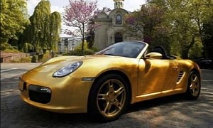 The First Gold-Plated Porsche in the World Is Visualis’ 22-Carat Boxster