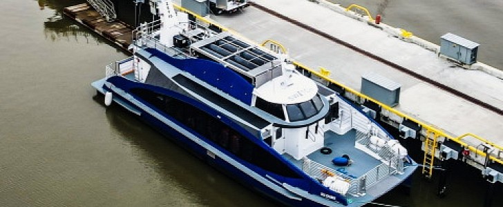 Sea Change the hydrogen fuel cell ferry was successfully refueled for the first time