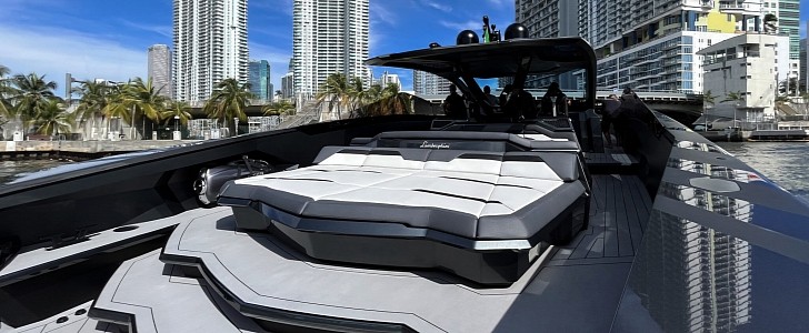 The first Tecnomar for Lamborghini 63 in Miami was delivered, worth at least $3.5 million