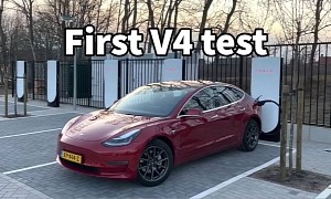The First Tesla Supercharger V4 Chargers Don't Offer Speed Improvements Over V3
