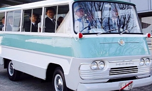 The First Toyota Coaster Minibus Gets Restored